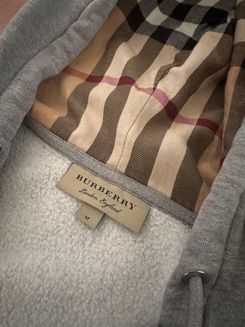 Burberry zip hoodie